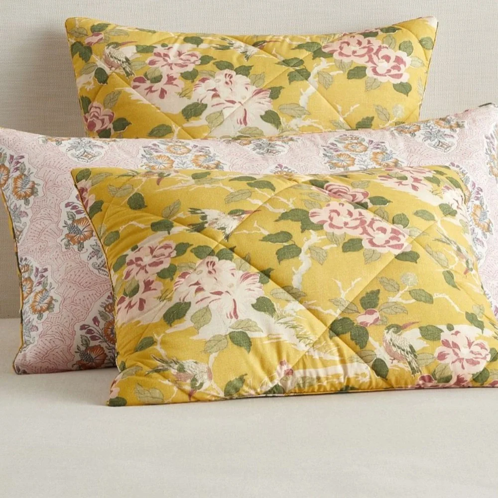 Pottery Barn Soleil Reversible Percale King Pillow Sham NWOT